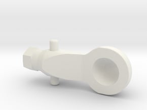 Hex Arm Socket V 3 in White Natural Versatile Plastic