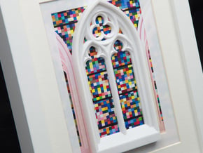Gothic window  in White Processed Versatile Plastic