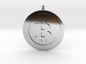 Bitcoin "We Use Coins" Style in Fine Detail Polished Silver