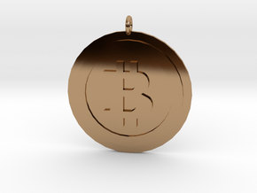 Bitcoin "We Use Coins" Style in Polished Brass