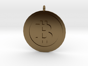 Bitcoin "We Use Coins" Style in Polished Bronze