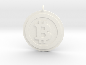 Bitcoin "We Use Coins" Style in White Processed Versatile Plastic