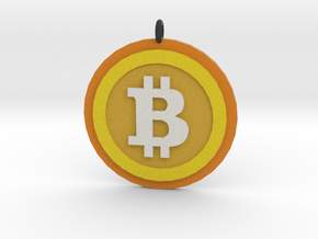 Bitcoin "We Use Coins" Style in Full Color Sandstone