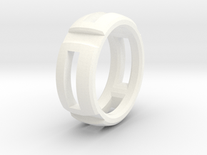 Ring in White Processed Versatile Plastic