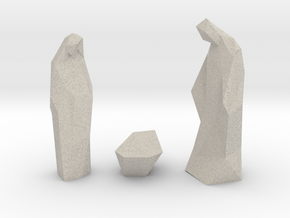 Contemporary Christmas statues in Natural Sandstone