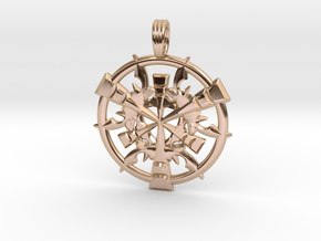 CORAL DIMENSION in 14k Rose Gold Plated Brass