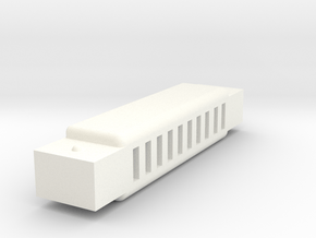 Harmonica custom monopoly piece  in White Processed Versatile Plastic