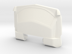 GTR Faux Roof Chest Plate in White Processed Versatile Plastic