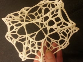 Hyperbolic Network in White Processed Versatile Plastic