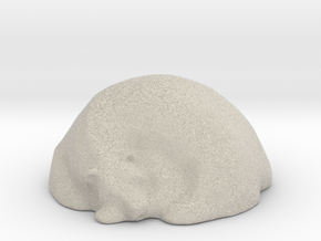 Sleepy Polar Bear  in Natural Sandstone