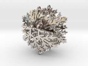 Snowflake Earrings in Platinum