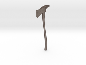 Miniature Axe in Polished Bronzed Silver Steel