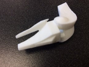 Bent Knee Joint - No Patella -Small in White Processed Versatile Plastic