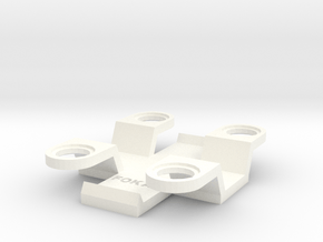 Dynamic FPV Base Universal Adapter in White Processed Versatile Plastic