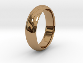 Wedding ring in Polished Brass