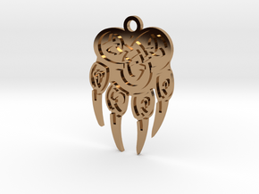 Pendant Paw in Polished Brass