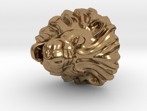 Lion Ring in Natural Brass