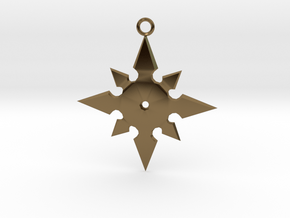 Star Pendant (MK9) in Polished Bronze