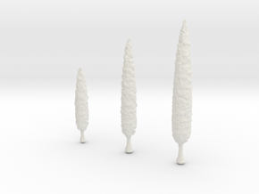 NNA03 Trees in White Natural Versatile Plastic