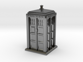35mm/O Gauge Police Box in Polished Silver