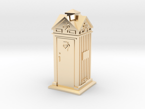 35mm/O Gauge AA Phone Box in 14k Gold Plated Brass