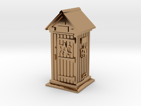 35mm/O Gauge RAC Phone Box in Polished Brass