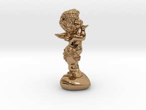 Cupid Figurine in Polished Brass