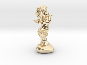 Cupid Figurine in 14k Gold Plated Brass