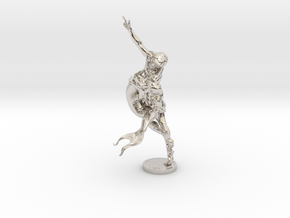 Youth & Mermaid in Rhodium Plated Brass