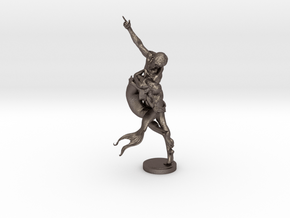 Youth & Mermaid in Polished Bronzed Silver Steel