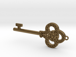 Pendant Key in Natural Bronze