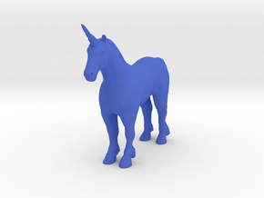 Unicorn in Blue Processed Versatile Plastic