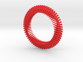 Floors Bracelet 03 in Red Processed Versatile Plastic