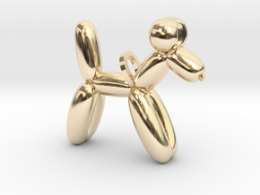 Balloon Dog in 14k Gold Plated Brass