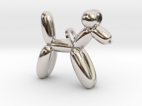 Balloon Dog in Rhodium Plated Brass