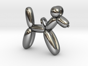 Balloon Dog in Polished Silver