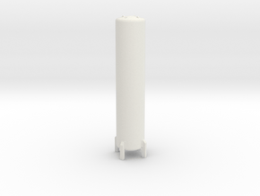 N Scale Cryogenic Tank ø12-55mm in White Natural Versatile Plastic