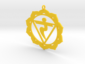 Solar Plexus Chakra Necklace in Yellow Processed Versatile Plastic