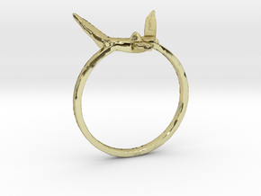Egyptian Hound Ring - Sz. 6.5 in 18K Gold Plated