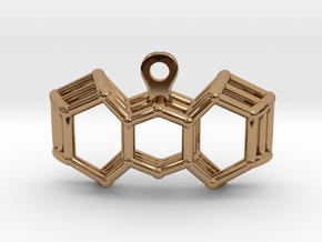 3D Printed Wired Bow Earrings (Larger Size)  in Polished Brass