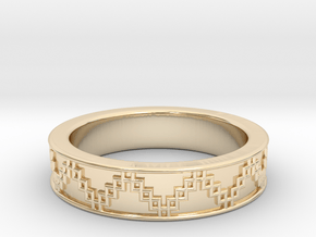 3D Printed Victory Ring | Men Size 9  in 14K Yellow Gold