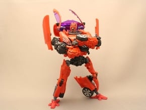 Autobot Dino Ankle Parts in Red Processed Versatile Plastic