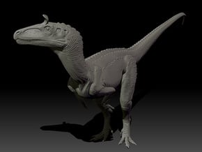 1/40 Cryolophosaurus - Standing in White Natural Versatile Plastic