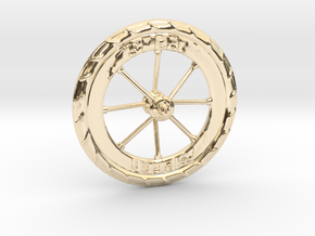 Pocket highway wheel set in 14k Gold Plated Brass