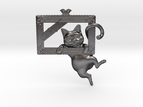 Mona Cat - Featured exclusive cat -Slight fat ver. in Polished and Bronzed Black Steel