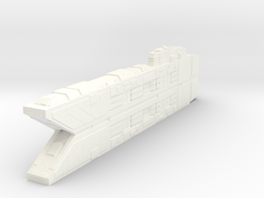 Space Command Ship Concept - Raiden in White Processed Versatile Plastic