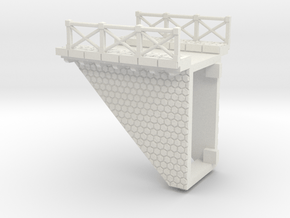 NV3M10 Small modular viaduct 1 track in White Natural Versatile Plastic