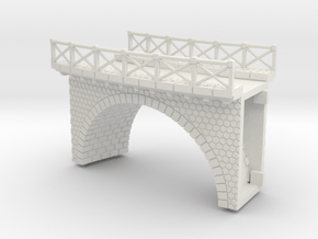 NV3M12 Small modular viaduct 1 track in White Natural Versatile Plastic