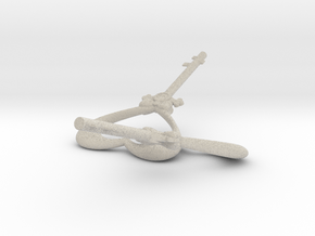 Chained Your Hearts Keys (Two Hearts interlocking) in Natural Sandstone