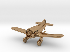 1:144 Gee Bee Model Z Racer Plane in Polished Brass